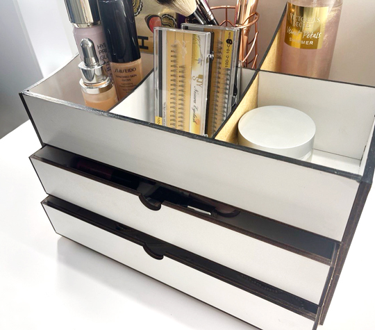 Desk organizer kit for cosmetic accessories, bijouterie or stationery, Ready to use, 326mm х 239mm х 216mm, #375 - foto 1