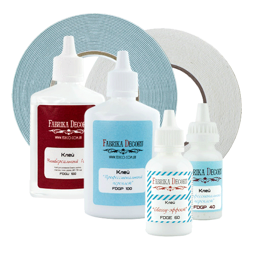 КЛЕИ И СКОТЧИ клеи и скотчи фабрика декору