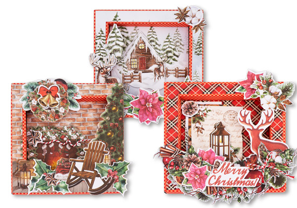 Grußkarten-DIY-Kit, "Awaiting Christmas" #2 - Fabrika Decoru
