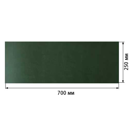 Piece of PU leather Dark green, size 70cm x 25cm - foto 0