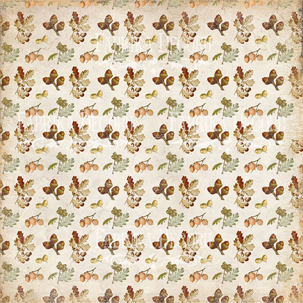 Double-sided scrapbooking paper set Botany autumn 12"x12" 10 sheets - foto 3