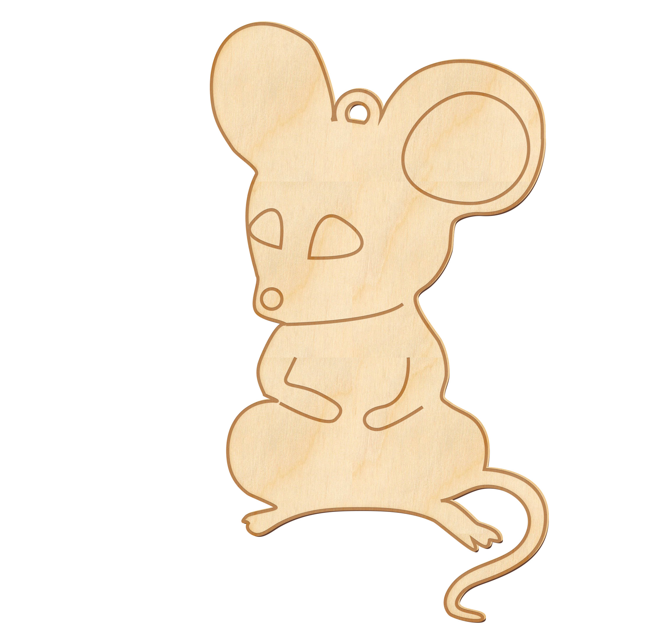 Figurka do kolorowania i ozdabiania "Mała mysz 3" #313 - Fabrika Decoru