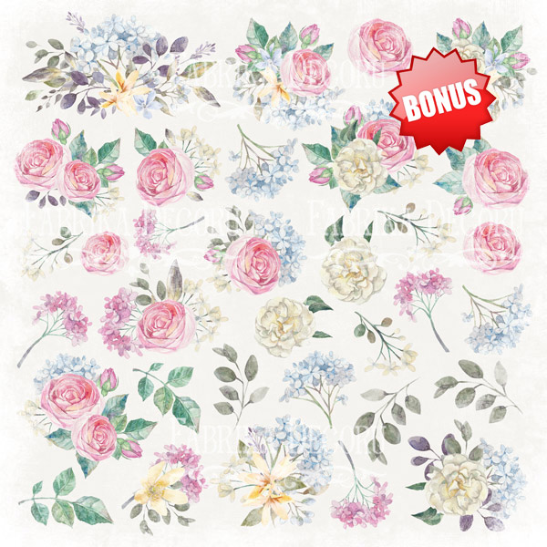Double-sided scrapbooking paper set Shabby garden 8"x8" 10 sheets - foto 1