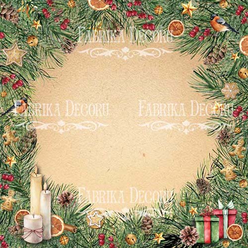 Double-sided scrapbooking paper set Our warm Christmas 8"x8", 10 sheets - foto 1