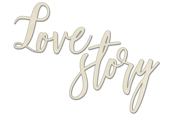 Spanplatten-Set "Love Story 1" - Fabrika Decoru