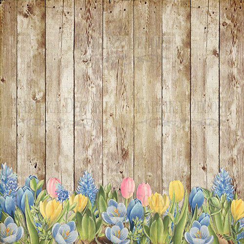 Double-sided scrapbooking paper set Botany Spring 8"x8", 10 sheets - foto 3