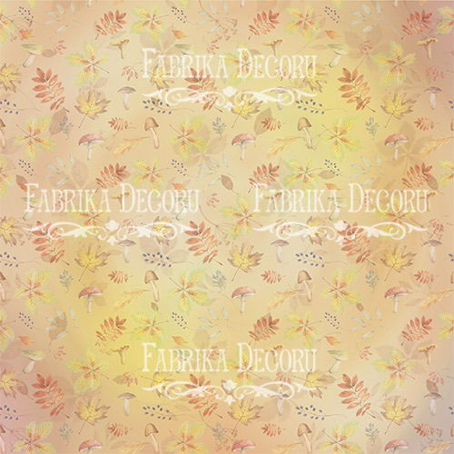 Doppelseitiges Scrapbooking-Papierset Colours of Autumn, 20 cm x 20 cm, 10 Blätter - foto 9  - Fabrika Decoru
