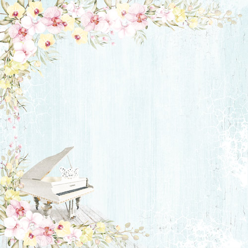 Набор бумаги для скрапбукинга Orchid song 20x20 см, 10 листов - Фото 4