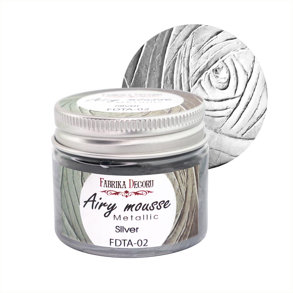 Airy mousse metallic, color Silver Airy mousse metallic, color Silver