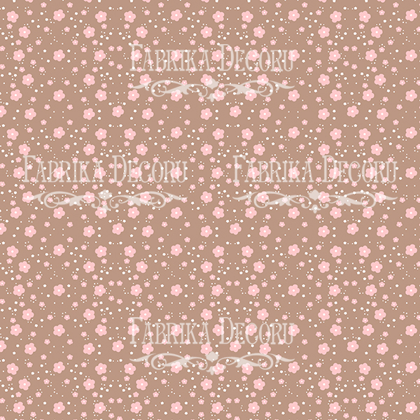 Double-sided scrapbooking paper set Sweet baby girl 8”x8”, 10 sheets - foto 6