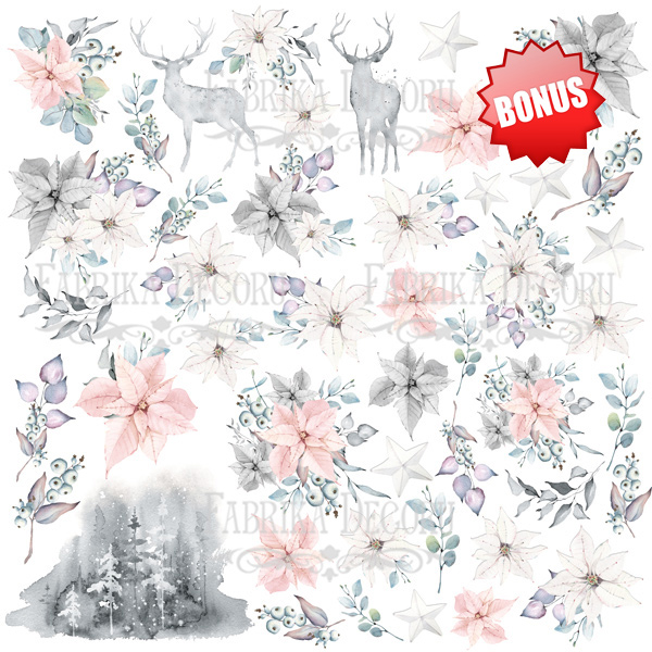 Double-sided scrapbooking paper set Winter melody 12"x12", 10 sheets - foto 10