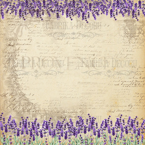 Double-sided scrapbooking paper set Lavender Provence 12"x12", 10 sheets - foto 6