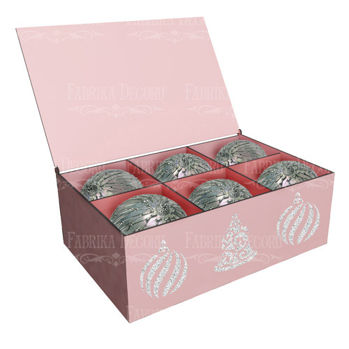 Gift Box of 6 sections with hinged lid, DIY kit #287 - foto 0