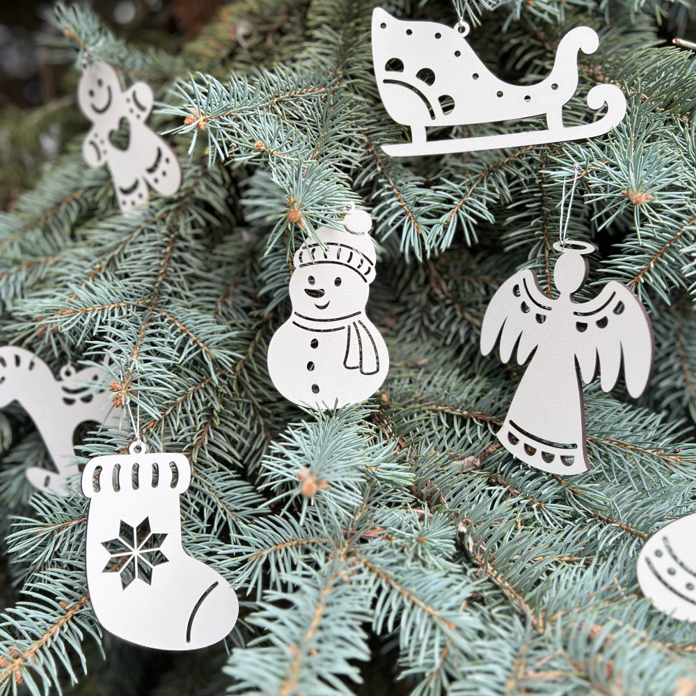 Set of Christmas tree ornaments "Winter Attributes", 10pcs - foto 0