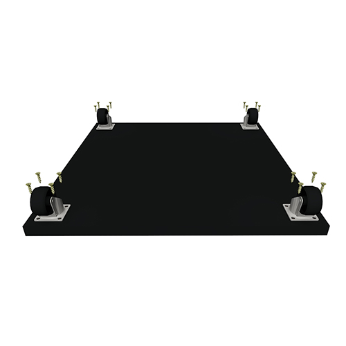 Mobile platform for cabinets, 400 x 400 x 16mm, color Black - foto 0
