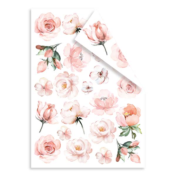Doppelseitiges Papierset mit Bildern zum Schneiden von Tender Roses 15x20cm - foto 3  - Fabrika Decoru