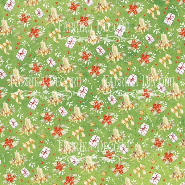 Double-sided scrapbooking paper set  Awaiting Christmas", 8”x8”  - foto 7
