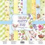 Double-sided scrapbooking paper set Happy mouse day 12"x12", 10 sheets