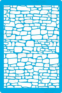 Stencil for crafts 15x20cm "Paving stones" #006