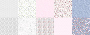 Double-sided scrapbooking paper set Tender orchid 12"x12" 10 sheets - 2 Double-sided scrapbooking paper set Tender orchid 12"x12" 10 sheets - 2