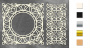 Chipboard embellishments set, "Frame and border 2" #088 Chipboard embellishments set, "Frame and border 2" #088