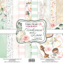 Double-sided scrapbooking paper set Tenderness and love 8"x8", 10 sheets
