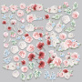 Set of die cuts Peony garden, 63 pcs - 1 Set of die cuts Peony garden, 63 pcs - 1