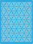 Stencil for crafts 15x20cm "Kaleidoscope" #152 Stencil for crafts 15x20cm "Kaleidoscope" #152