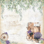 Double-sided scrapbooking paper set Journey to Provence 8"x8", 10 sheets - 4