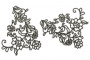 Набор чипбордов Цветочный орнамент 10х15 см #547
