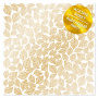 Acetatfolie mit goldenem Muster Golden Leaves mini 12"x12"