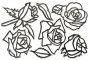 набор чипбордов розы 10х15 см #027 