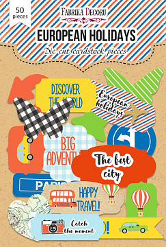 Set of die cuts European holidays-1, 50 pcs Set of die cuts European holidays-1, 50 pcs