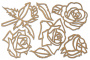 набор чипбордов розы 10х15 см #027 