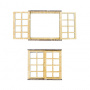 3D figures for decorating dollhouses and shadow boxes, Window 2pcs, Set #282