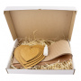 Set of gift boxes Kraft in Eco style, Heart-1, #13 - 1