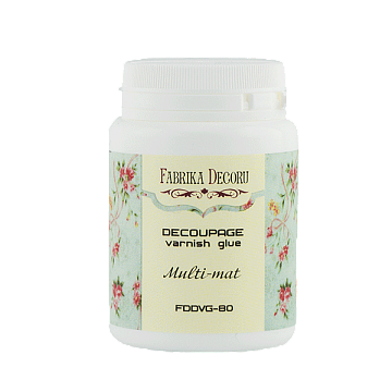 Decoupage varnish Multi-mat glue, 80ml, Fabrika Decoru Decoupage varnish Multi-mat glue, 80ml, Fabrika Decoru