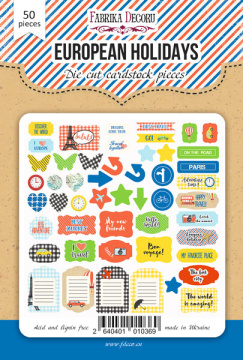 Set of die cuts European holidays-1, 50 pcs - 2 Set of die cuts European holidays-1, 50 pcs - 2