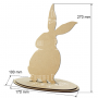 Rohling für Dekoration "Bunny" #248