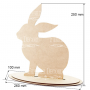 Blank for decoration "Bunny" #246 - 0 Blank for decoration "Bunny" #246 - 0