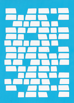 Stencil for crafts 15x20cm "Old wall" #026